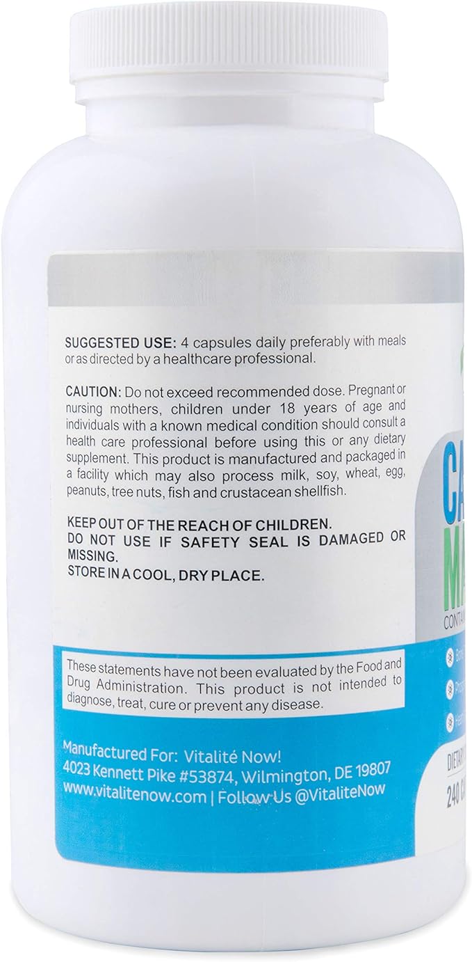 Best Calcium & Magnesium + Vitamin D3 400 400 IU 10 Forms 240 Capsules 2 Month