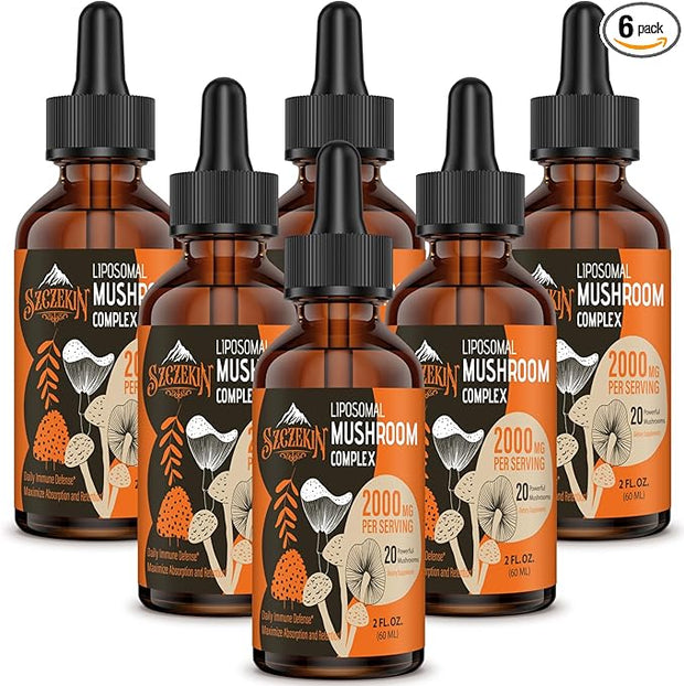 Liposomal Mushroom Complex Drops 2000 MG 20 Organic 180 Servings