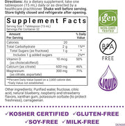 Bluebonnet Nutrition Liquid Calcium Citrate, Magnesium, Vitamin D3, Bone Health, Gluten Free, Soy Free, Milk Free, Kosher, 16 fl oz, 32 Servings, Mixed Berry Flavor
