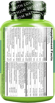 NATURELO Whole Food Multivitamin for Teens 180 Capsules