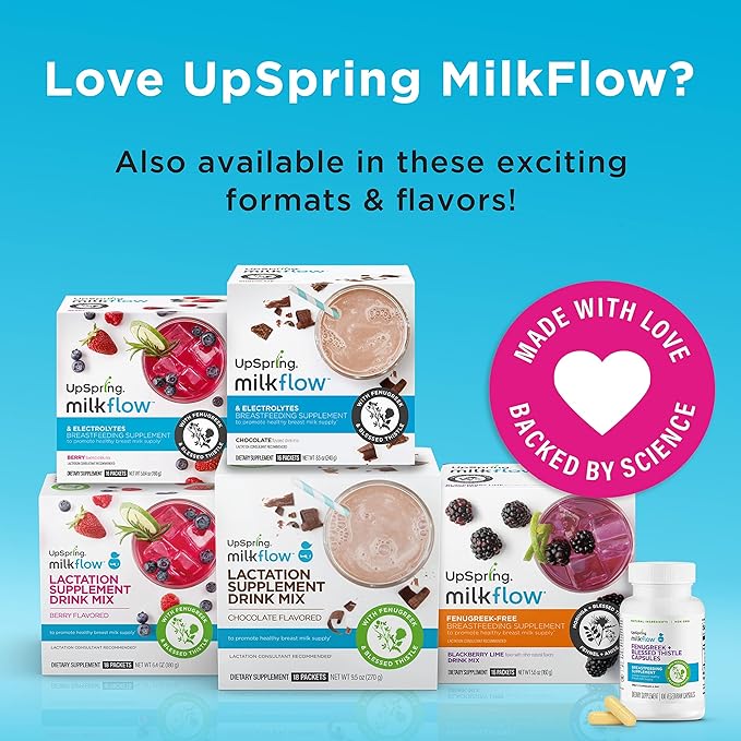 UpSpring Milkflow Lactation Supplement Drink Mix 18 Servings