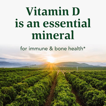MegaFood Vitamin D3 5000 IU (125 mcg) D3 K2, K2, Supports 60 Mini 60 Servings