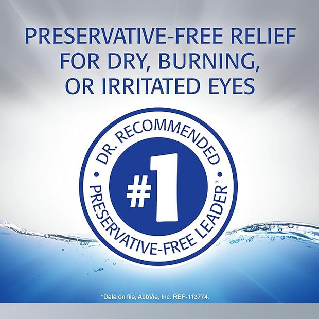 Refresh Optive Advanced Lubricant Eye Drops, 0.01 Fl 30 Count