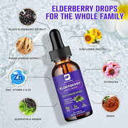 Elderberry Syrup | Black Elderberry Liquid D3 | 30 Servings