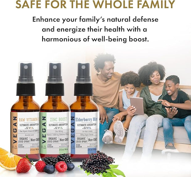 Immunity Pack Liquid Vitamins (Pack of 3) Sambucus 240 Days