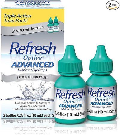 Refresh Optive Advanced Eye Drops, 0.33