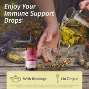 HERBAMAMA Black Elderberry Drops 42-Day Supply.