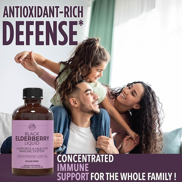 Country Farms Elderberry Liquid, Supports A 8 Fl