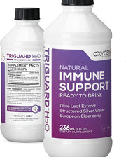 Triguard Plus Colloidal Silver Water, Sambucus 3-in-1 Liquid 8oz, Made