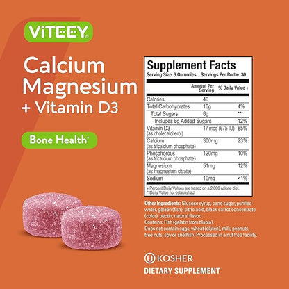 Calcium Gummies with Vitamin D3 & Magnesium