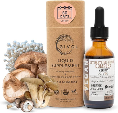 Ultimate Immune Mushroom Complex Liquid Drops: 60 Days