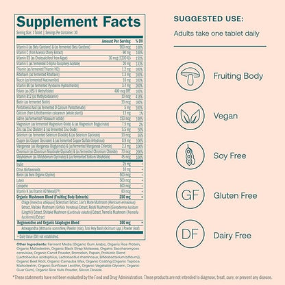 True Grace One Daily Women’s Multivitamin 40+ Fermented 30 Vegan