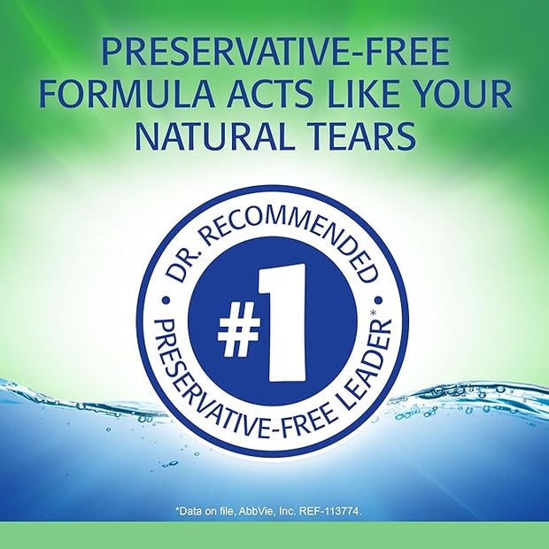 Refresh Plus Lubricant Eye Drops, Preservative 30 Count