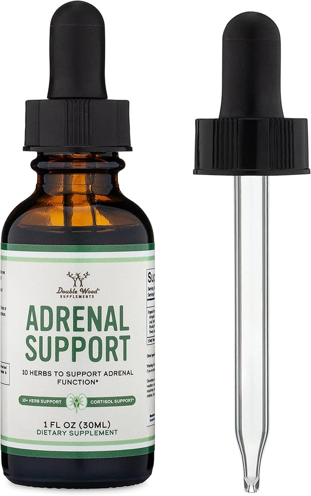 Adrenal Support Supplements (Liquid Drops) 10 Organic (10 Apoptogenic