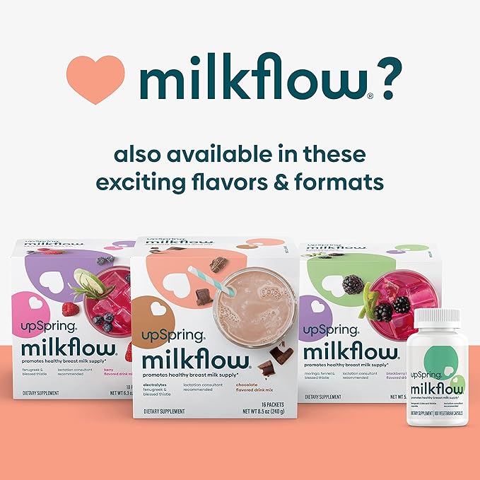 UpSpring Milkflow Lactation Supplement Drink Mix 18 Servings
