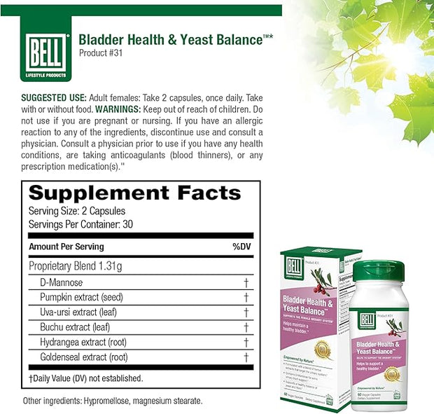 Bell Lifestyle Products Bladder Health & 60 Capsules