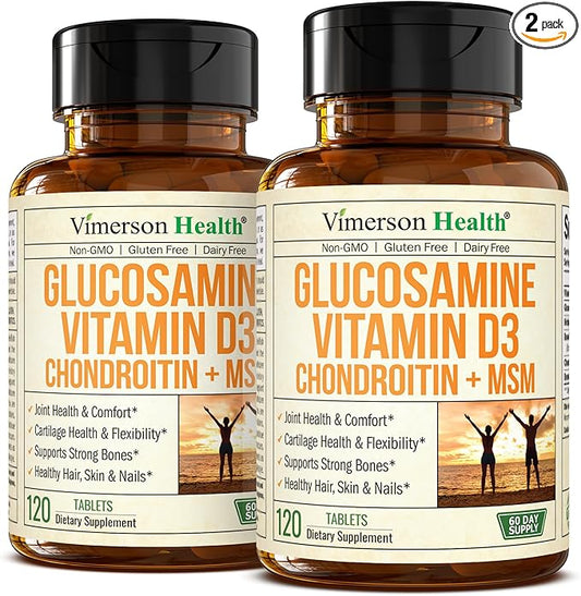 Glucosamine Chondroitin with Vitamin D3, Boswellia, 2 Pack