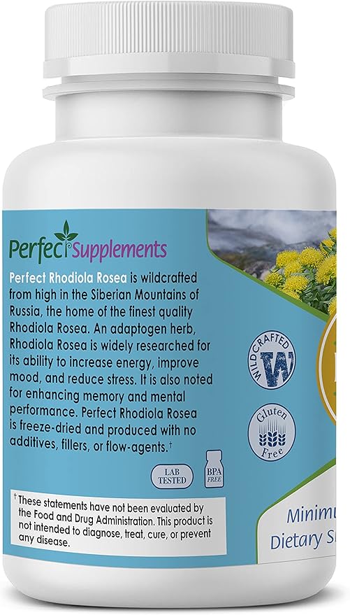 Perfect Supplements – Perfect Rhodiola Rosea 60 Capsules 2 Pack