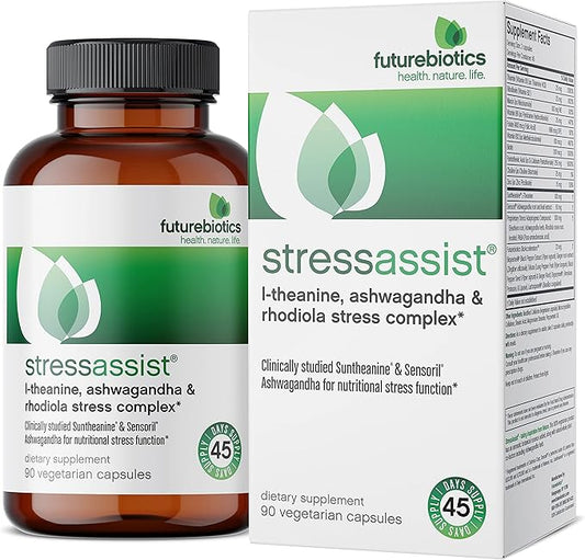 Futurebiotics Stressassist L-theanine Ashwagandha and Rhodiola 90 Vegetarian