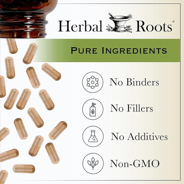 Herbal Roots St Johns Wort Capsules 450 mg 60 Vegan