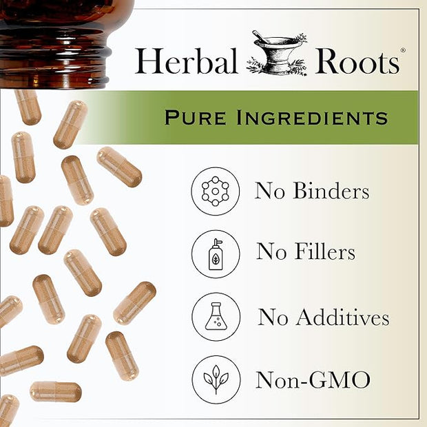 Herbal Roots Black Elderberry Capsules 4,300mg |