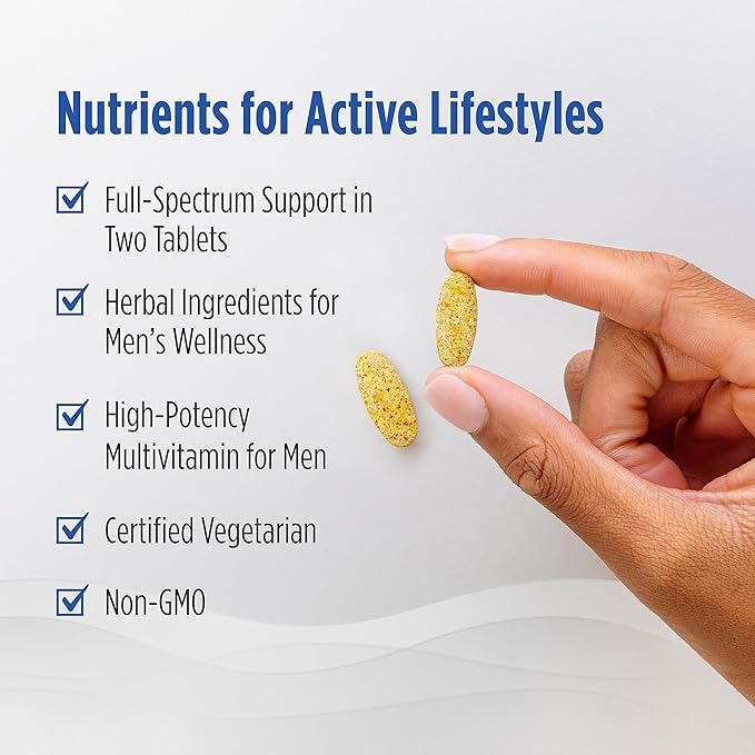 Nordic Naturals Men’s Multivitamin Extra Strength 20 Essential 60 Tablets 30 Servings