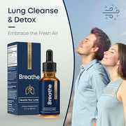 BREATHE 8-IN-1 Mullein Drops For Lungs Detox & Lung Cleanse | Peppermint, Thyme & Mullein Leaf Extract For Lungs | Lung Support Supplement For Breathing & Respiratory System- 2 fl.oz, 1 Month Supply