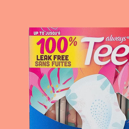 Always Radiant Teen Feminine Pads 1, Regular, 42 CT