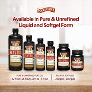 Barlean's Organic Flaxseed Oil Liquid from Cold Pressed Flax Seeds, 7,640mg ALA Omega 3 Fatty Acid Supplement for Joint and Heart Health, Vegan & Gluten Free, 16 oz